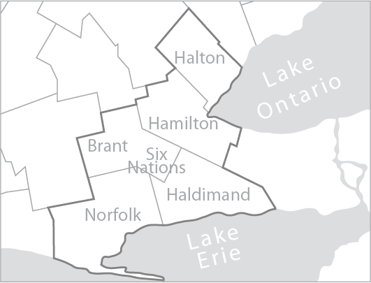 Map showing BASEF Catchment Area