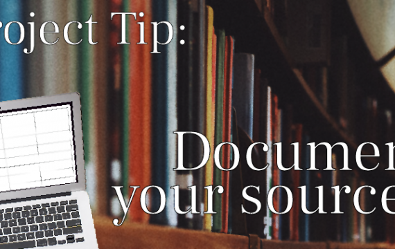 Project tip - Document your sources feature image