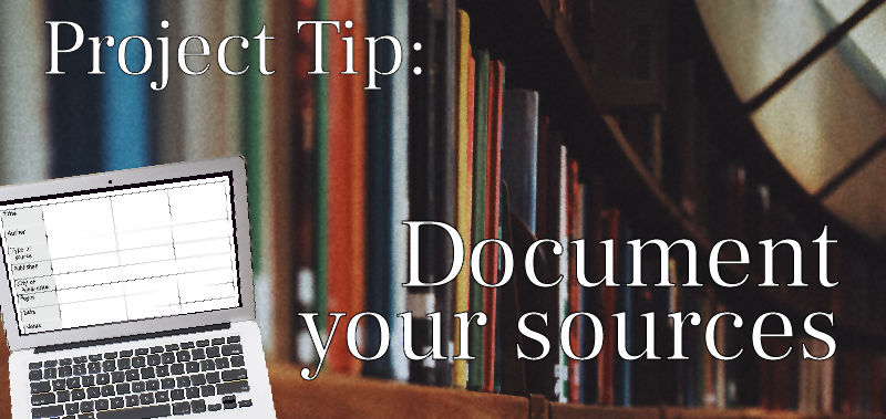 Project tip - Document your sources feature image